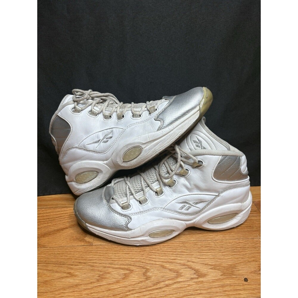 Reebok Question Mid Silver Toe 25th Anniversary GX3983 Men’s Size 14 Iverson